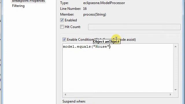 Conditional Breakpoints in Eclipse смотреть онлайн