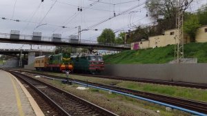 «Встреча поездов « ВЛ82М-034 и ЧМЭ3-1237 на перегоне