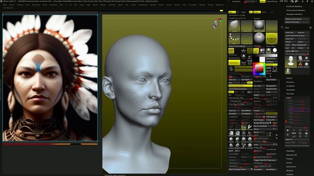 #zbrush, realtime 15min speed sculpting,3dconnexion,#spacemouse,wacom,cintiq24,cam view смотреть онлайн