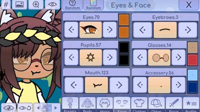 🌸Параметры ОС Gacha Life🌸