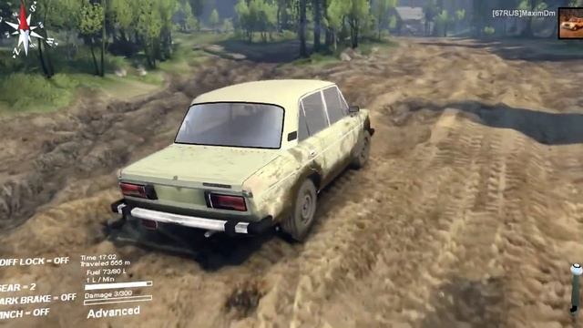 SpinTires 2014 vaz 2106 звук 3 смотреть онлайн