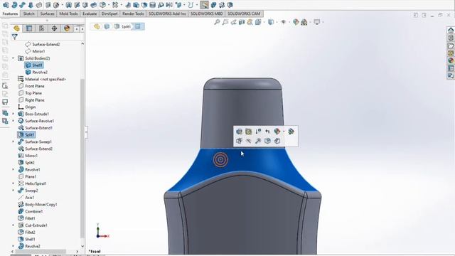 Thread of COSMETIC BOTTLE | Part 2 || SOLIDWORKS TUTORIAL смотреть онлайн