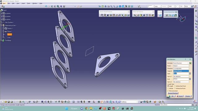 CATIA V5 tutorial Exhaust manifold смотреть онлайн