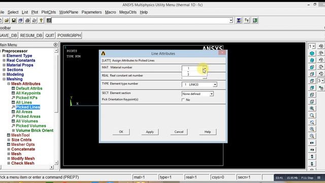 Thermal analysis of 1D Element | ANSYS Mechanical APDL смотреть онлайн
