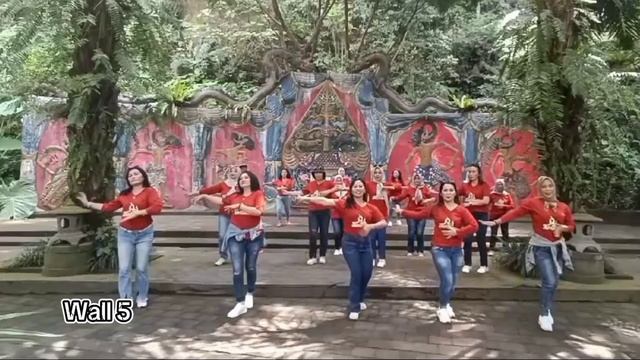 KISS ME EVERYDAY // Line Dance // Choreo by.Roosamekto Mamek (INA)// Demo New Charming смотреть онлайн