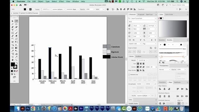 How to Edit a Graph or Chart + Add Specific Text Values On Top or Inside in Illustrator-Data Labels смотреть онлайн