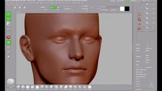 Spltting an OBJ File to Individual Parts in ZBrush смотреть онлайн
