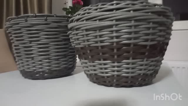 Кашпо из ротанга. Ротанг полутрубка или полумесяц - что выбрать? Переход на другой ротанг. смотреть онлайн