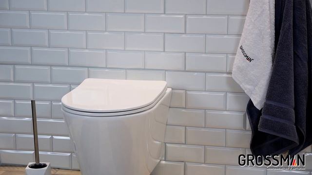 Видео-обзор подвесного унитаза Grossman GR 4477S с тонкой крышкой. смотреть онлайн