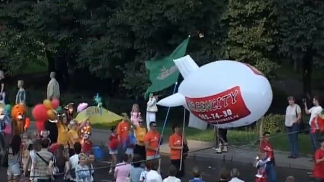 День Города 2008. Шествие GreenCity. смотреть онлайн