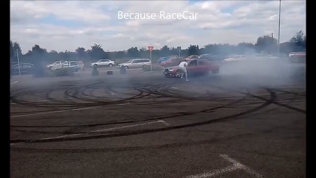Mercedes 190 swap 5 5 AMG Burnout and Donuts Pure Amg Sound Tuning Show 2016 смотреть онлайн