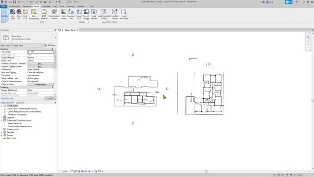 REVIT Videocourse - 04 - Import and Link CAD 2D and 3D Models, DWG, DXF, Layers, Visibility, Layers смотреть онлайн