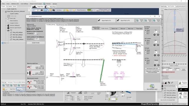 Software tutorial Foil designer and hydrodynamics forces on surf foil wings смотреть онлайн