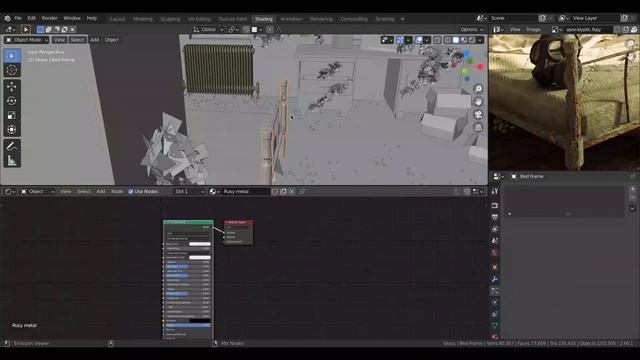 Creation Of An Abandoned Bedroom in Blender 2.9 смотреть онлайн