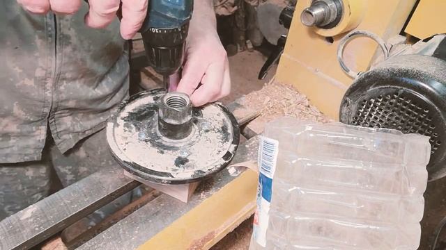 Прикроватная (настольная) лампа с абажуром своими руками на токарном станке. смотреть онлайн