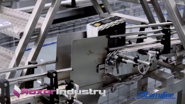 Конвейерная линия Carryline (нержавеющая сталь) на предприятии по производству напитков смотреть онлайн