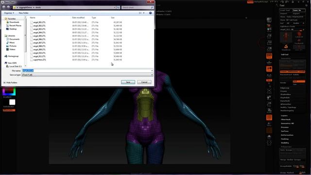 ZBrush tutorial: Sculpt a fantasy angel figure, (Sampler) смотреть онлайн