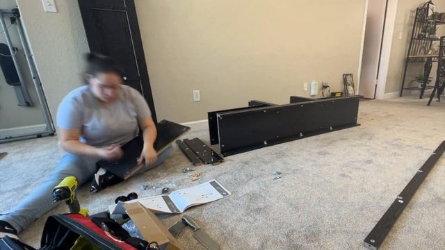 HOW TO ASSEMBLE - WALMART TV STAND WITH ELECTRIC FIREPLACE