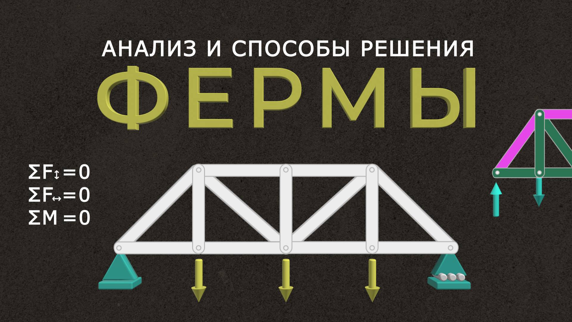 Анализ и методы решения фермы