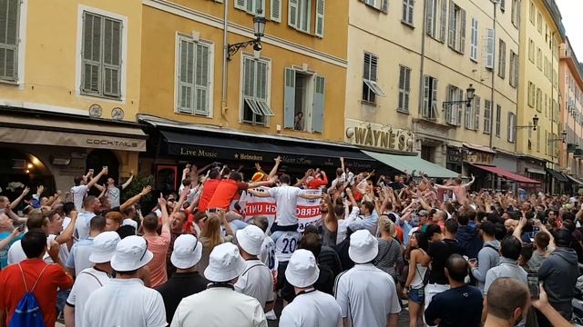 England vs Wales, Euro 2016, reaction in Nice смотреть онлайн