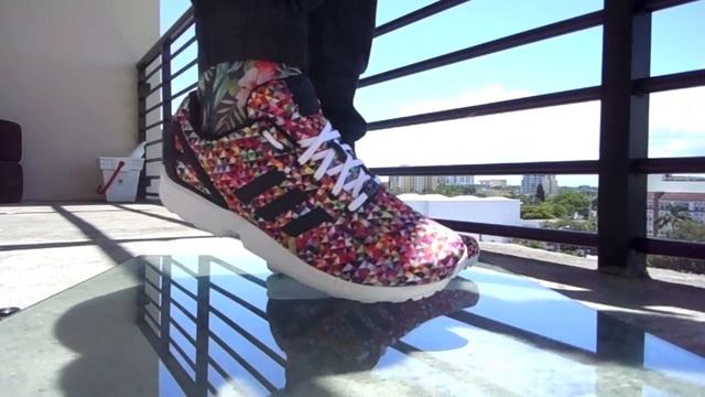 Adidas ZX Flux "Multicolor Prism" | On Feet смотреть онлайн