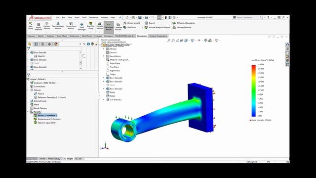 SOLIDWORKS Simulation Quick Tip: Prescribed Displacements - Part 1 смотреть онлайн