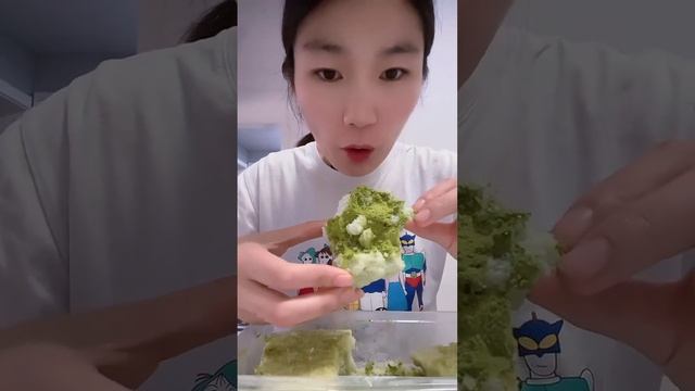 ASMR ICE EATING | MATCHA ICE EATING | RELAX VIDEO
