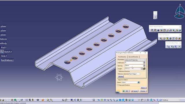 Parametric Design Table with CATIA V5 смотреть онлайн
