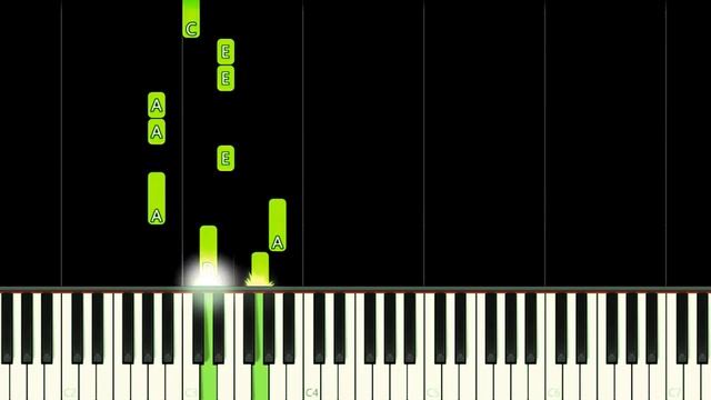 CAR EATS CAR 3 THEME - EASY Piano Tutorial смотреть онлайн