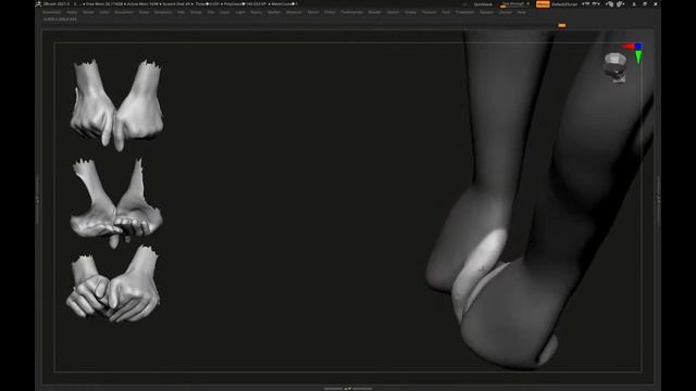 female anatomy/ gesture study - part 3 | digital sculpting zbrush смотреть онлайн