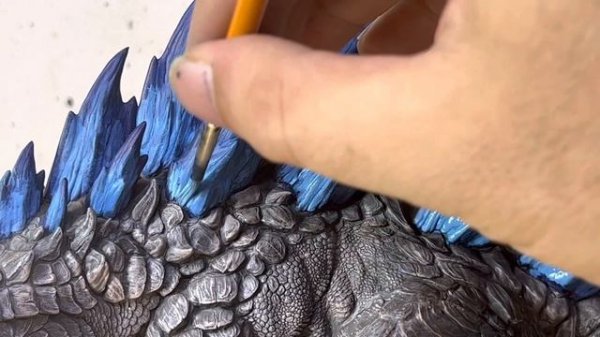 Godzilla 3D print painted