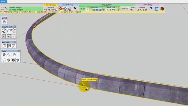 Adjusting Curve Stone UV by using Split Tools and ThruPaint смотреть онлайн