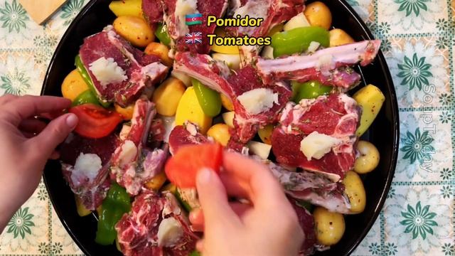 Sobada çox Ləzzətli, ədviyyatlı Quzu Resepti | Lamb In Oven | Ягненок в духовке |  Asmr Cooking