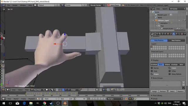SMG animation (Blender 2.78) смотреть онлайн