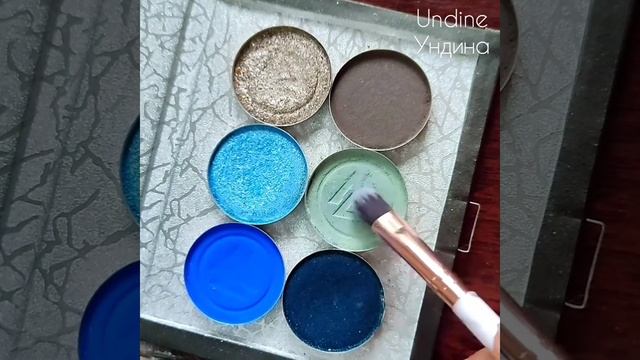 Romantic blue makeup look with Magic Crystal eyeshadow palette by Asgard Queen cosmetics 💎 смотреть онлайн