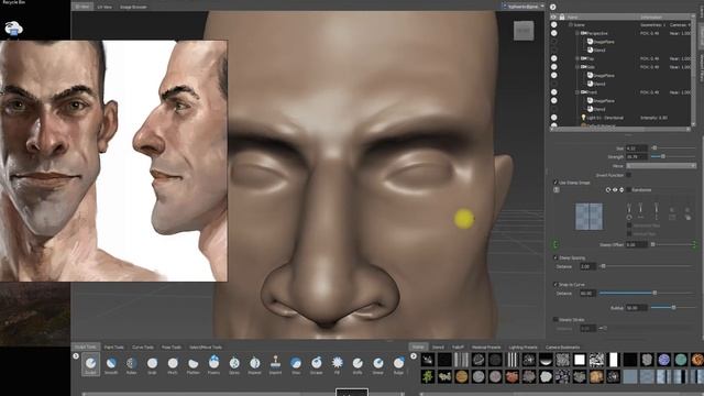 Mudbox Sculpt 5th Pass Eyes смотреть онлайн