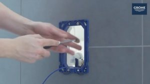 Установка кнопки смыва унитаза GROHE с пневматическим управлением