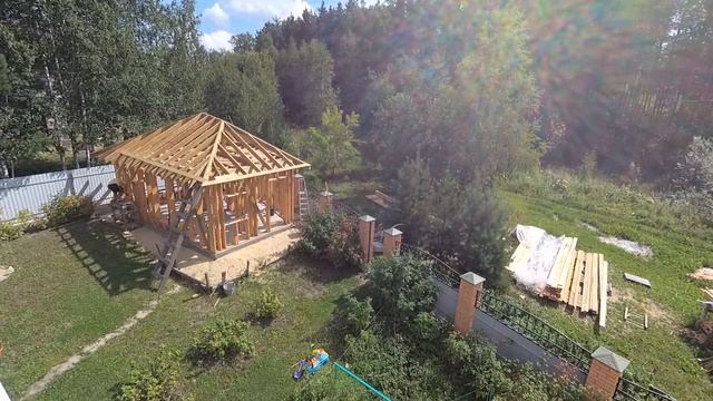 Баня Каркас 28.07.20 Обрешетка крыши смотреть онлайн