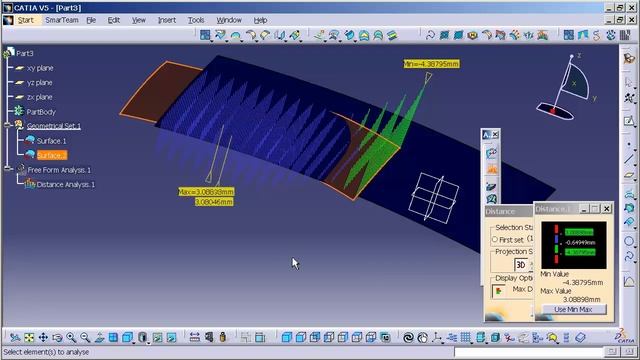 Catia V5 | Catia V6 Tutorial - Light Distance Analysis смотреть онлайн