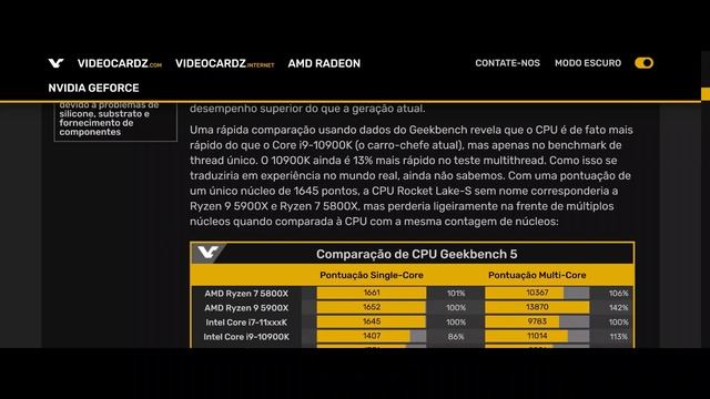 INTEL ROCKET LAKE LEVA SURRA DA AMD (DE NOVO!) | PRIMEIROS BENCHMARK EM GAMES DA 11th Gen | 11900K смотреть онлайн