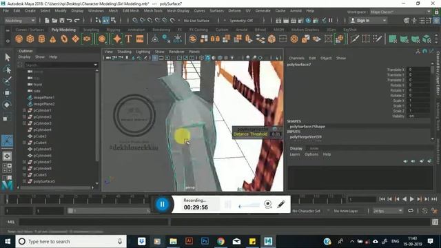 Cartoon Girl Modeling By - Gaurav Kumar Sagar (Speed Modeling in Maya 2018) смотреть онлайн