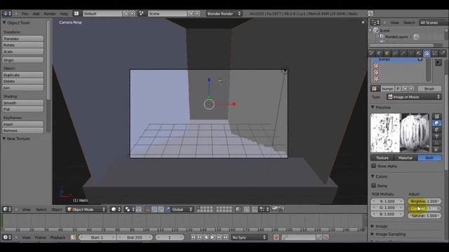 Blender 2.5 Tutorial: Creepy Hallway Scene (Pt. 2b) смотреть онлайн