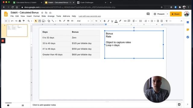 Javascript Coding Challenge - Edabit Calculate Bonus смотреть онлайн