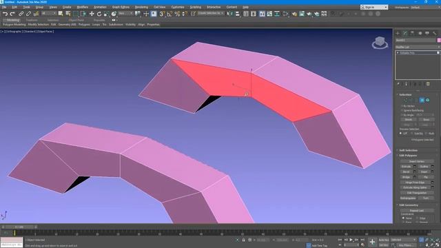 How To Create Bridge Between Two Polygons In 3dsmax? 3DS max Tutorial For beginners / 3d modeling смотреть онлайн