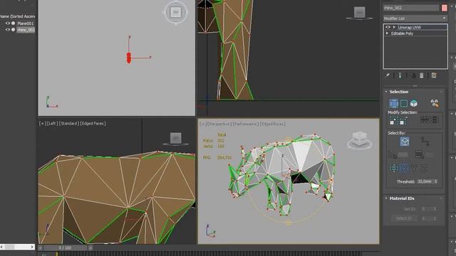 Rhino 3D corona lowpoly смотреть онлайн
