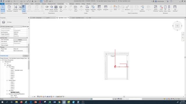 REVIT SPRINKLER SYSTEM DESIGN 15 смотреть онлайн