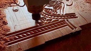 Невероятная обработка древесины на ЧПУ станке. Качественная фреза
