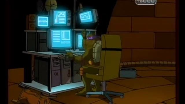 Черепашки Ниндзя 1 сезон 6 серия Тьма на окраине города 15.09.2008 смотреть онлайн