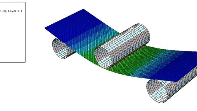 Three Point Bending Test - Composite Plate смотреть онлайн