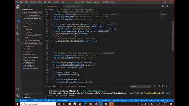 Outlook add-in for creating templated signatures programmatically with events смотреть онлайн